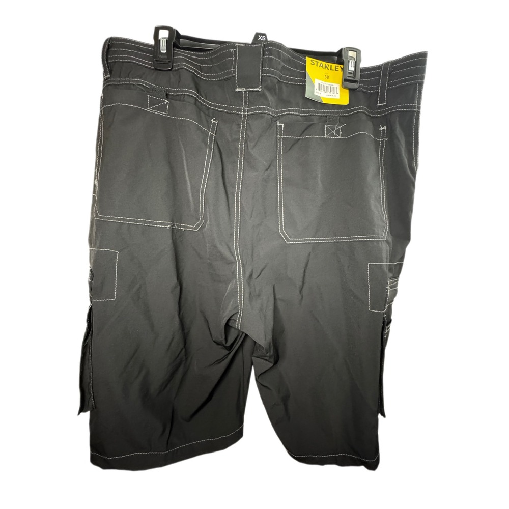 Stanley Stretch Mens 38 Black Cargo Shorts‎ Workwear Casual Outdoor Pockets - Picture 5 of 7